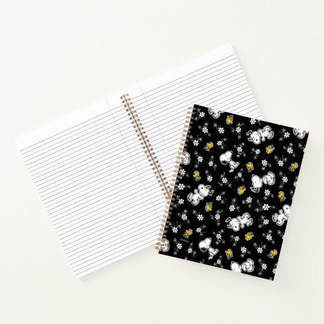 Snoopy & Woodstock Fun & Flowers Notebook (Inside)