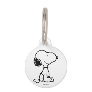 Snoopy & Woodstock Fun & Flowers Pet ID Tag