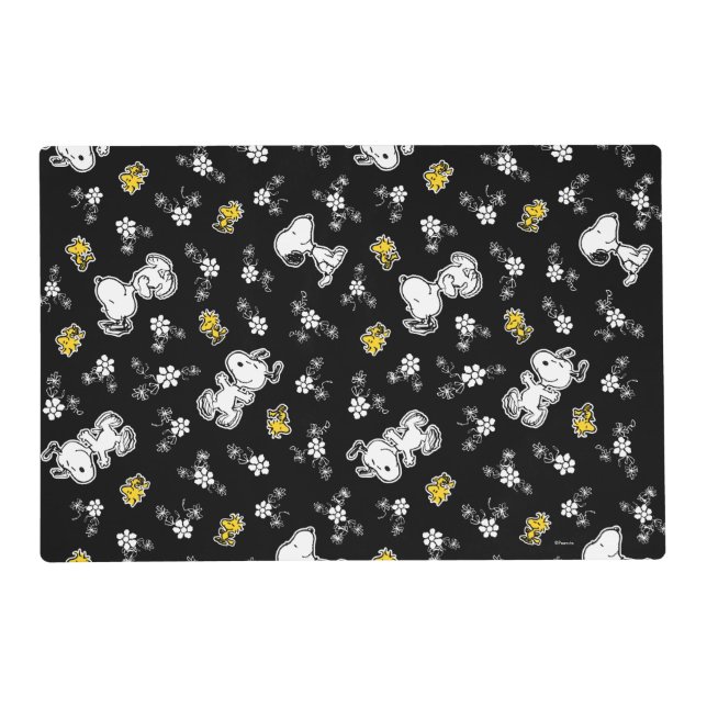 Snoopy & Woodstock Fun & Flowers Placemat (Front)