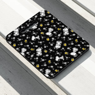 Snoopy & Woodstock Fun & Flowers Seat Cushion