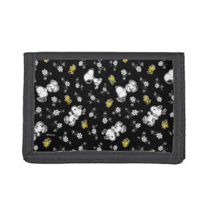 Snoopy & Woodstock Fun & Flowers Tri-fold Wallet