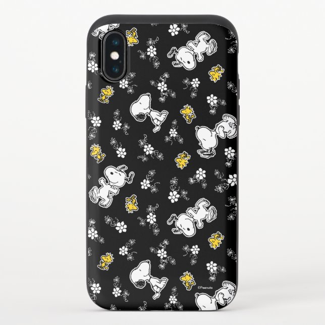 Snoopy & Woodstock Fun & Flowers Uncommon iPhone Case (Back)
