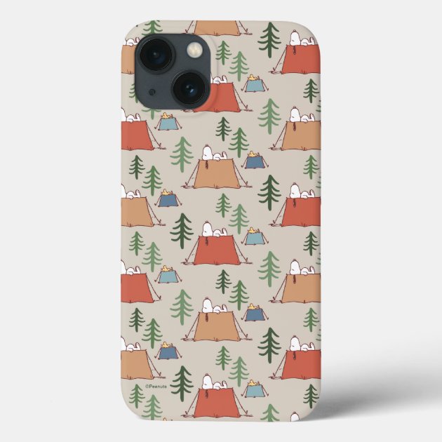 Snoopy Woodstock Go Camping Pattern Case Mate iPhone Case Zazzle