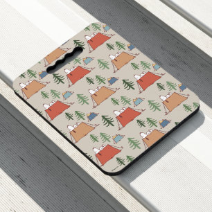 Snoopy & Woodstock Go Camping Pattern Seat Cushion