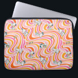 Snoopy & Woodstock Groovy Vibes Orange Pattern Laptop Sleeve<br><div class="desc">Check out this groovy Peanuts pattern featuring Snoopy and Woodstock.</div>