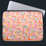Snoopy & Woodstock Groovy Vibes Orange Pattern Laptop Sleeve<br><div class="desc">Check out this groovy Peanuts pattern featuring Snoopy and Woodstock.</div>