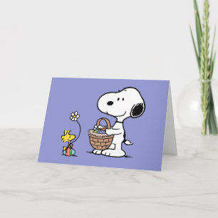Snoopy & Woodstock   Happy Easter Holiday Card