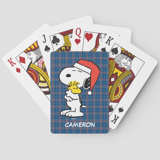 Snoopy & Woodstock Holiday Playing Cards (Back)