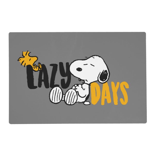 Snoopy & Woodstock | Lazy Days Placemat (Front)
