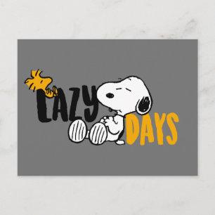 Snoopy & Woodstock Lazy Days Postcard