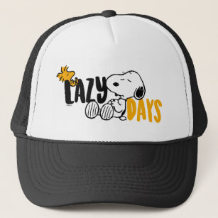 Snoopy & Woodstock   Lazy Days Trucker Hat