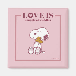 Snoopy & Woodstock - Love is Snuggles & Cuddles Magnet