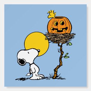 Snoopy & Woodstock Nest With Jack O' Lantern Foam Board