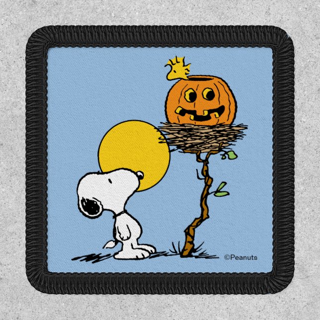 Snoopy & Woodstock Nest With Jack O' Lantern Patch (Front)