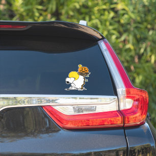 Snoopy & Woodstock Nest With Jack O' Lantern Sticker