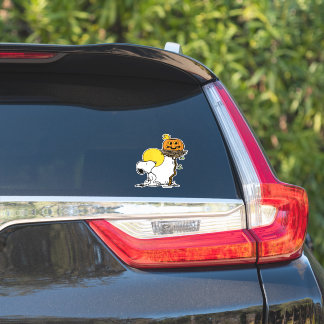 Snoopy & Woodstock Nest With Jack O' Lantern Sticker