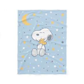 Snoopy & Woodstock | Over the Moon Baby Shower Fleece Blanket