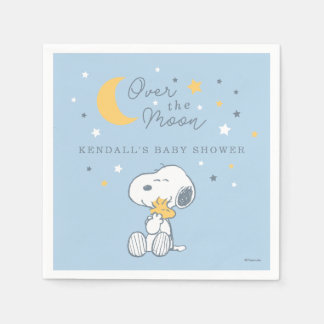 Snoopy & Woodstock | Over the Moon Baby Shower Nap Napkins