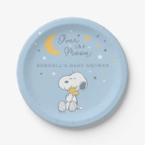 Snoopy & Woodstock | Over the Moon Baby Shower Pap Paper Plates
