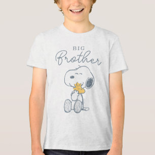 Snoopy & Woodstock Over the Moon Baby Shower Tri-Blend Shirt
