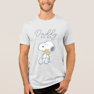 Snoopy & Woodstock | Over the Moon Baby Shower Tri-Blend Shirt