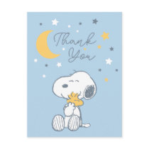 Snoopy & Woodstock Over the Moon Thank You Postcar Postcard