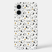 Snoopy & Woodstock Pattern iPhone 16 Case