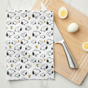 Snoopy & Woodstock Pattern Kitchen Towel