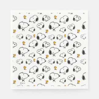 Snoopy & Woodstock Pattern Napkins