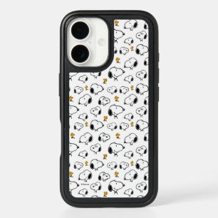 Snoopy & Woodstock Pattern iPhone 16 Case