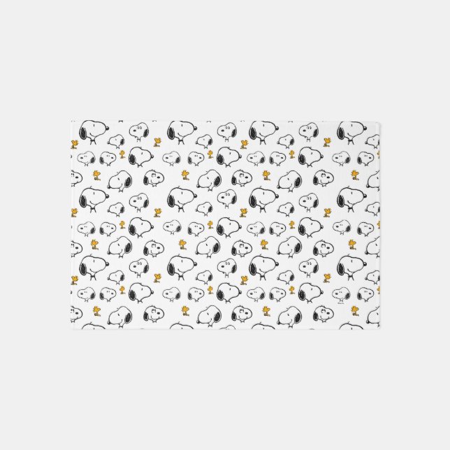 Snoopy & Woodstock Pattern Rug (Front)
