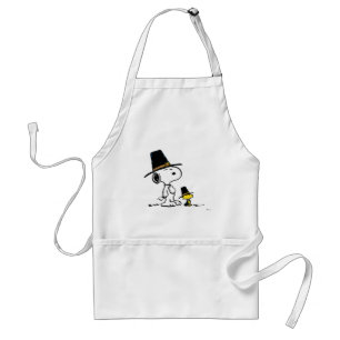 Snoopy & Woodstock Pilgrim Adult Apron
