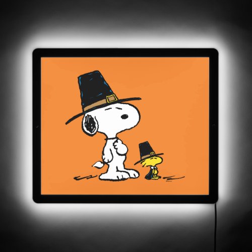 Snoopy  Woodstock Pilgrim LED Sign