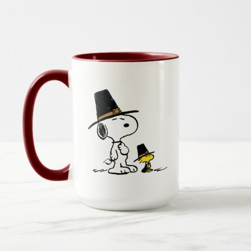 Snoopy  Woodstock Pilgrim Mug