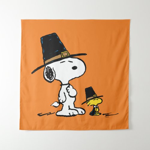 Snoopy  Woodstock Pilgrim Tapestry