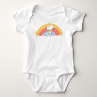 Snoopy & Woodstock Rainbow Baby Shower Baby Bodysu