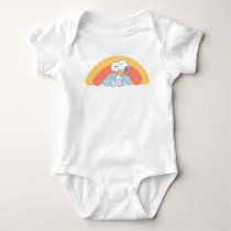 Snoopy & Woodstock Rainbow Baby Shower Baby Bodysu Bodysuit