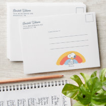 Snoopy & Woodstock Rainbow Baby Shower Envelope