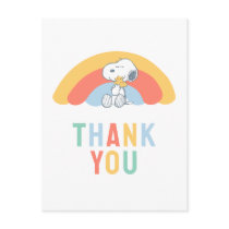 Snoopy & Woodstock Rainbow Baby Shower Postcard