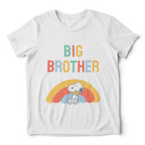 Snoopy & Woodstock Rainbow Baby Shower Tri-Blend S Shirt