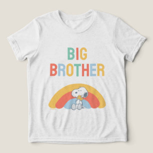 Snoopy & Woodstock Rainbow Baby Shower Tri-Blend S Shirt