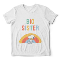Snoopy & Woodstock Rainbow Baby Shower Tri-Blend S Shirt