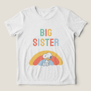 Snoopy & Woodstock Rainbow Baby Shower Tri-Blend S Shirt