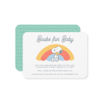 Snoopy & Woodstock Rainbow Books for Baby Enclosur Enclosure Card