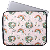Snoopy & Woodstock Rainbow Heart Pattern