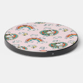 Snoopy & Woodstock Rainbow Heart Pattern Wireless Charger (Front 2)