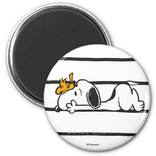 Snoopy  Woodstock  Smile Giggle Laugh Magnet