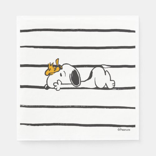Snoopy  Woodstock  Smile Giggle Laugh Napkins