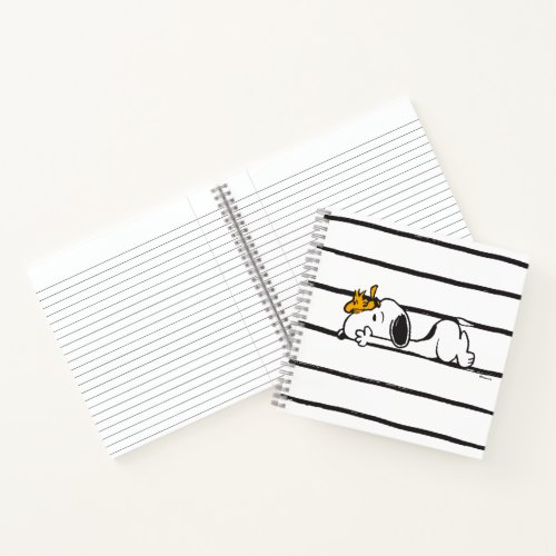 Snoopy  Woodstock  Smile Giggle Laugh Notebook
