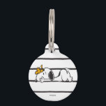 Snoopy & Woodstock | Smile Giggle Laugh Pet ID Tag<br><div class="desc">Take a look at this super cute design featuring Snoopy & Woodstock.</div>